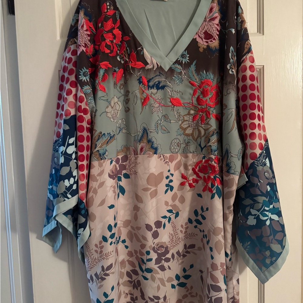 Soft Surroundings Floral Patchwork Tunic - Multicolor